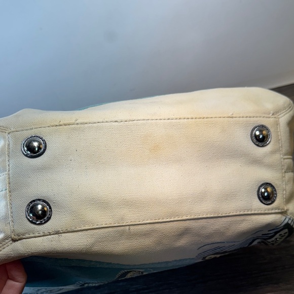 Coach Cream and Gray beach Starfish Canvas Tote - Picture 8 of 15